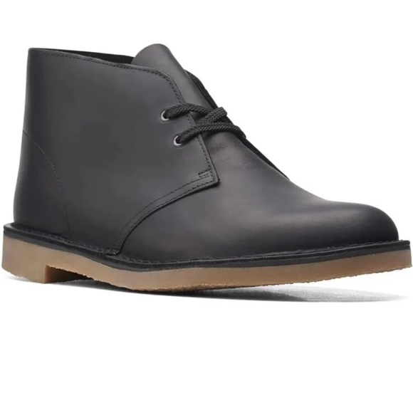 Clarks Men´s BushacreChukka Boot - Black Leather Size...